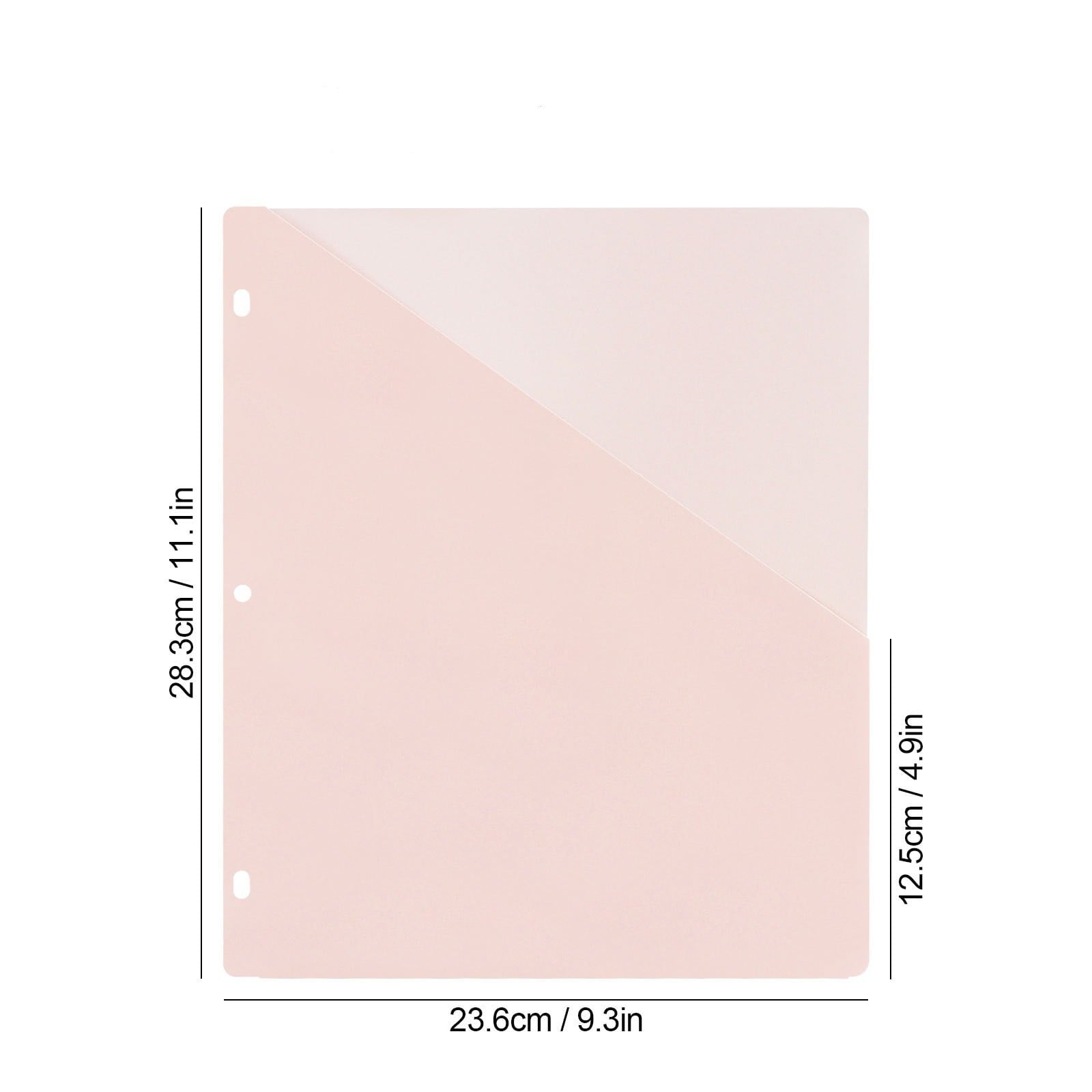 (5pc)Luluganb Binder Folders School Folders Plastic Folders with Pockets and Prongs Colored File Folders Pocket Folder Light Blue One Size