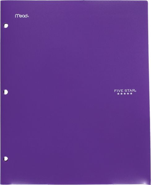 (4 pack) Five Star Advance Stay-Put Folder and File, Purple