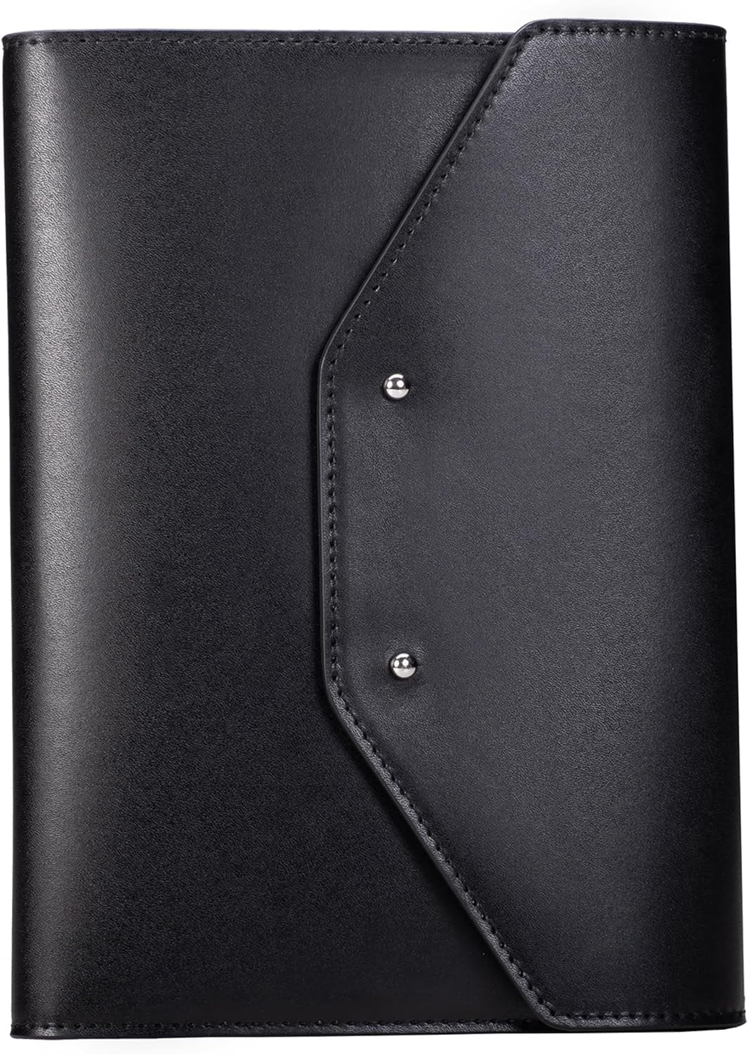 Case-it Tycoon Mini Padfolio Portfolio with Letter Size Writing Pad, Tri Fold Snap Closure, Black (Pad-37-MI)
