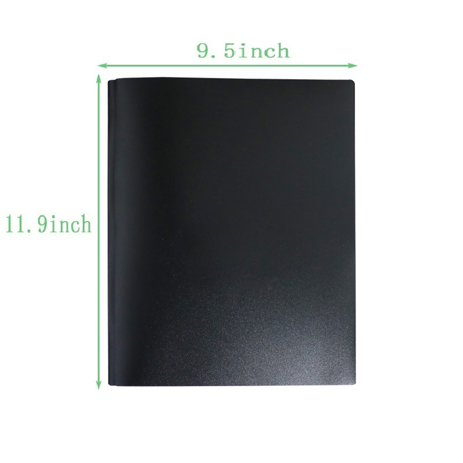 Clearance Items! Plastic Folder Black, Hilingoto Collapse Folder, Two Pocket Folder Three Hole Punch Prong Fasteners Letter Size Extra Tough Folders Assorted Colors(A Plastic Folder)