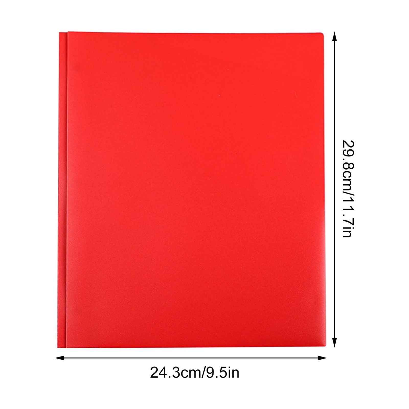 PureCasa Plastic Folders with Pockets 1PC- Letter Size 3-Ring Binder Folders Durable & Waterproof for School, Office